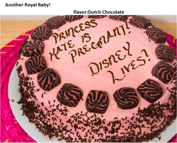 funny cake Disney Princess Kate