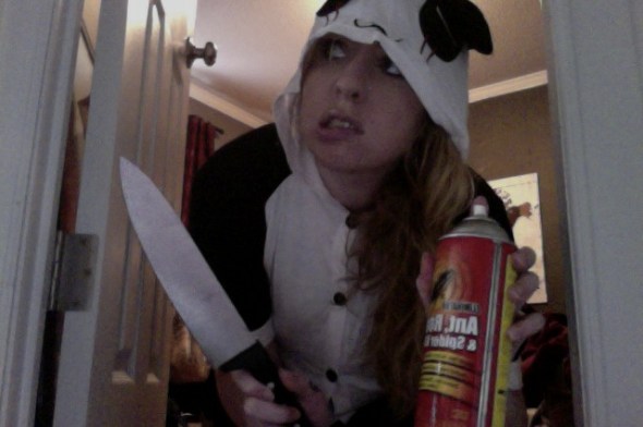 Yeah, it's a Panda onesie.  And it makes me feel powerful.