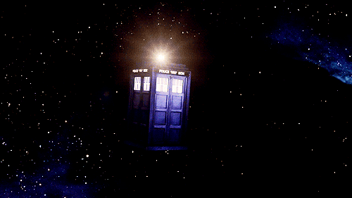 tardis floating space doctor who across the universe