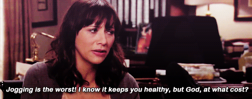 parks and rec jogging airport terrible